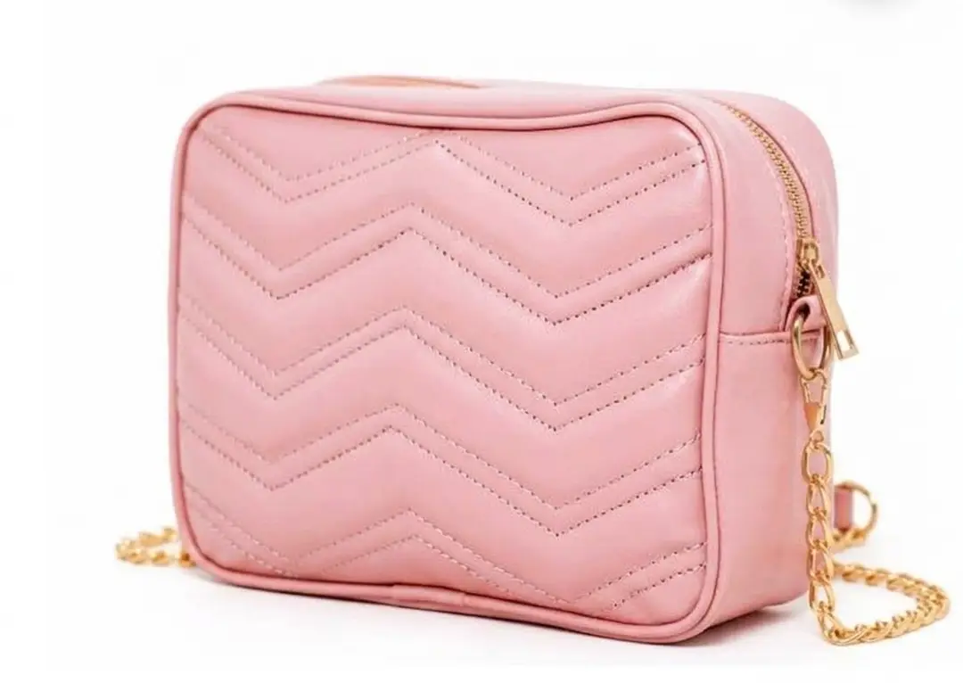 Girl's Faux Leather Textured Fancy Clutch