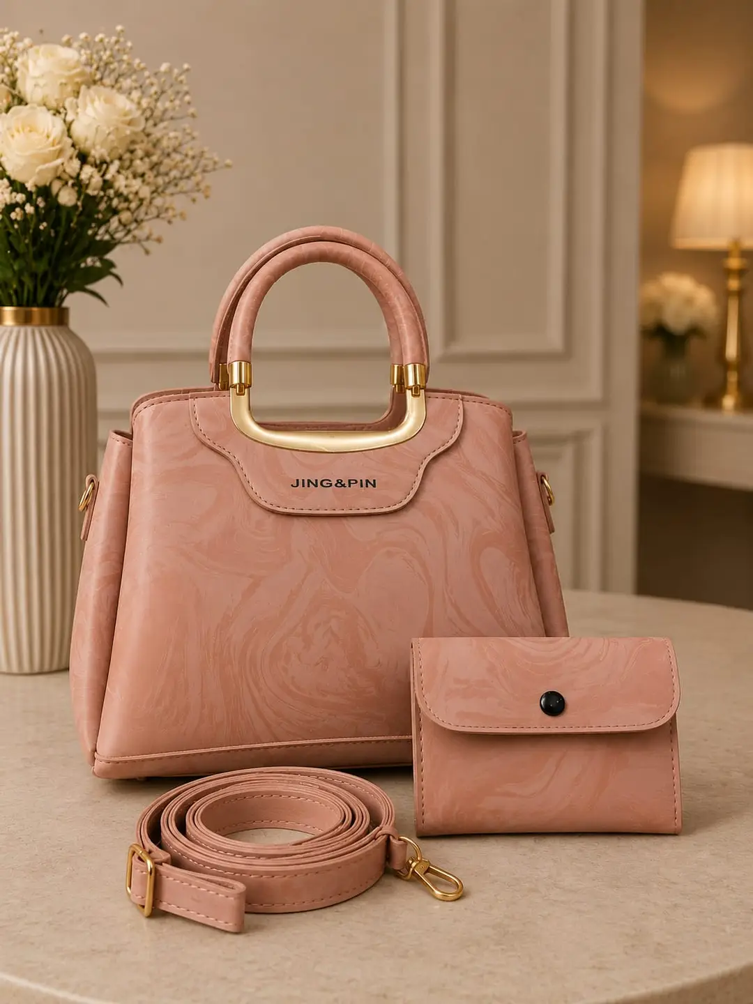 Girl's Leather Textured Hand Bag