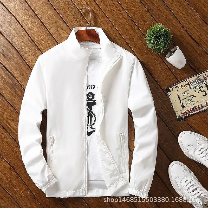Orange Youth Plus Size Reflective Jacket Men Autumn Winter