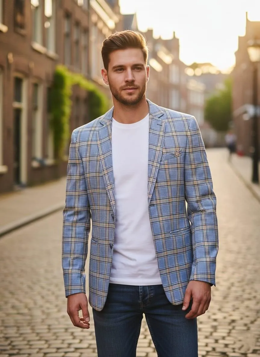 Men's Cotton Printed Overcoat