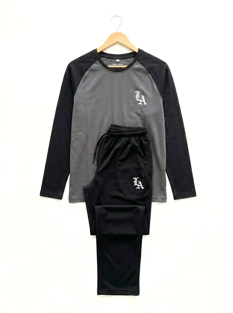 2 Pcs Men's Polyester Printed Track Suit
